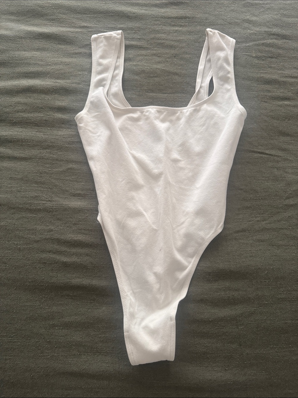 Los Angeles Apparel Cream One-Piece Bodysuit